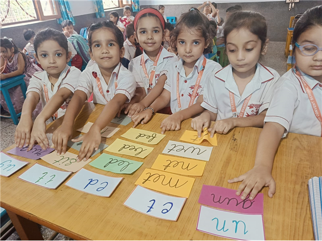 Rhyming words Activity of Class UKG