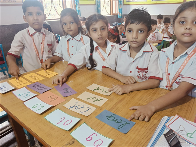 Rhyming words Activity of Class UKG