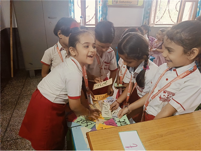 Rhyming words Activity of Class UKG