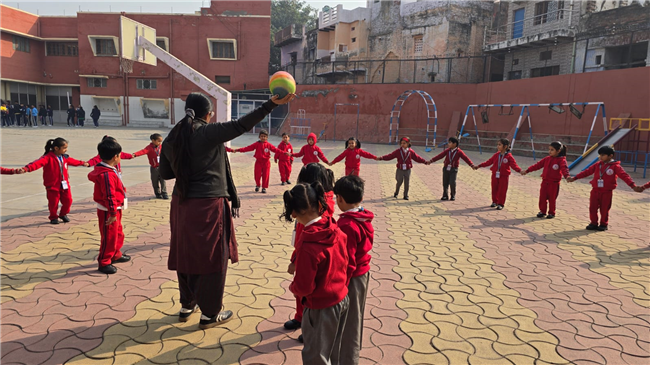 NURSERY AND LKG THROW AND CATCH ACTIVITY