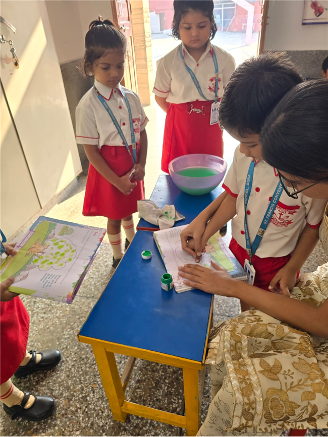 THUMB IMPRESSION ACTIVITY  FOR CLASS NURSERY