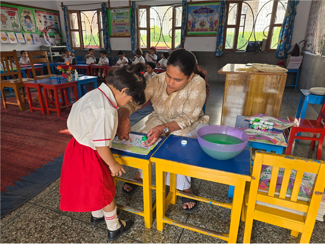 THUMB IMPRESSION ACTIVITY  FOR CLASS NURSERY