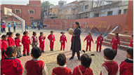 NURSERY AND LKG THROW AND CATCH ACTIVITY