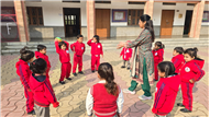 NURSERY AND LKG THROW AND CATCH ACTIVITY