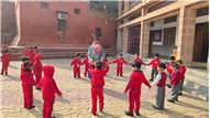 NURSERY AND LKG THROW AND CATCH ACTIVITY