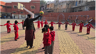 NURSERY AND LKG THROW AND CATCH ACTIVITY