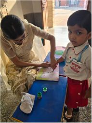 THUMB IMPRESSION ACTIVITY  FOR CLASS NURSERY