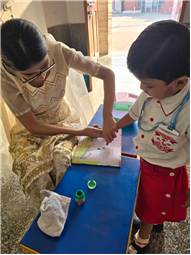 THUMB IMPRESSION ACTIVITY  FOR CLASS NURSERY