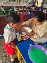 THUMB IMPRESSION ACTIVITY  FOR CLASS NURSERY