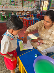 THUMB IMPRESSION ACTIVITY  FOR CLASS NURSERY