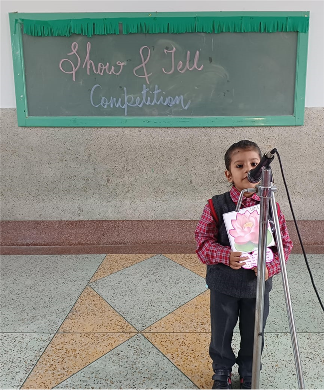 Show and Tell Competition - Pre-Primary Classes