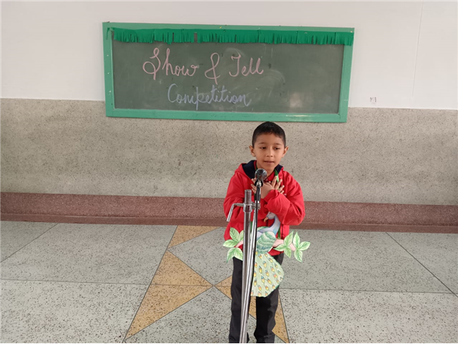 Show and Tell Competition - Pre-Primary Classes