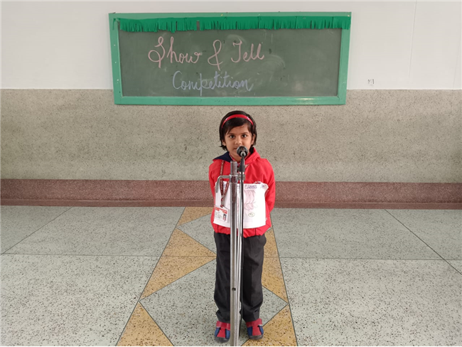 Show and Tell Competition - Pre-Primary Classes