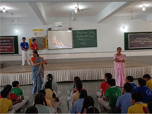 Motivational talk of Class IX