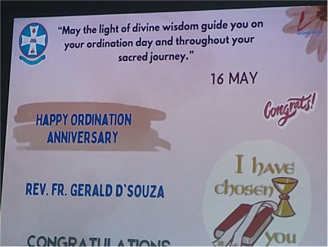Ordination anniversary celebration