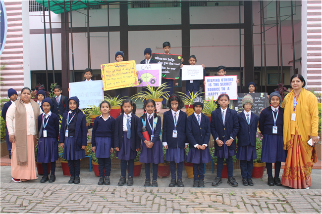 Assembly by CLASS 2-D; Theme-Helping Others on  20th Nov. 2025