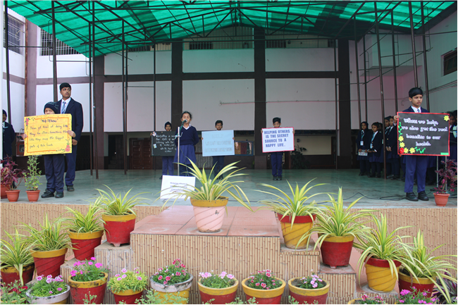 Assembly by CLASS 2-D; Theme-Helping Others on  20th Nov. 2025