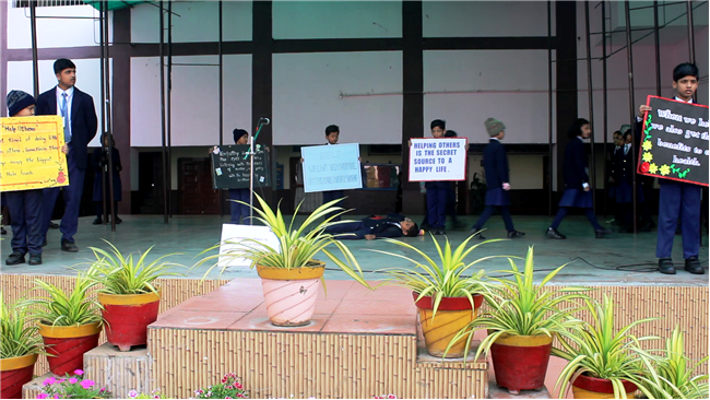 Assembly by CLASS 2-D; Theme-Helping Others on  20th Nov. 2025