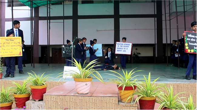 Assembly by CLASS 2-D; Theme-Helping Others on  20th Nov. 2025