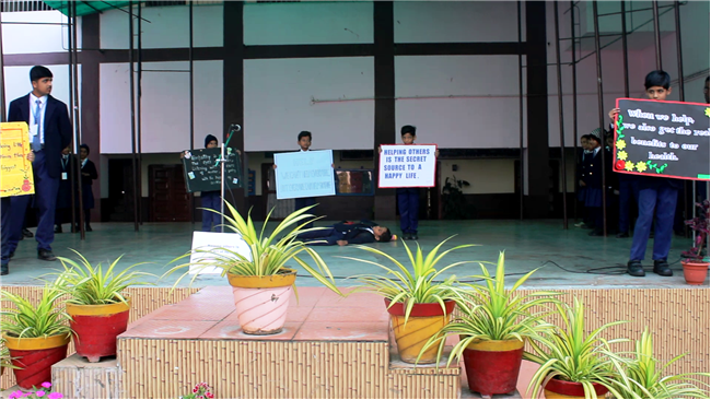 Assembly by CLASS 2-D; Theme-Helping Others on  20th Nov. 2025