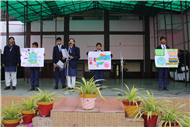 Assembly by Class 7-A; Topic - National Pollution Control Day, 2nd Dec. 2025
