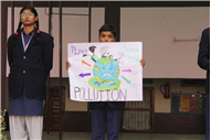 Assembly by Class 7-A; Topic - National Pollution Control Day, 2nd Dec. 2025