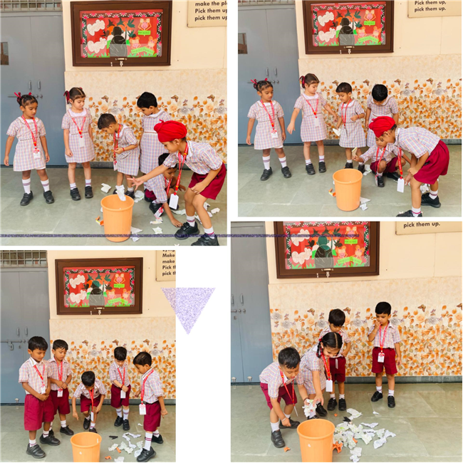 Activities related to Gandhi Jayanti and Dussehra.