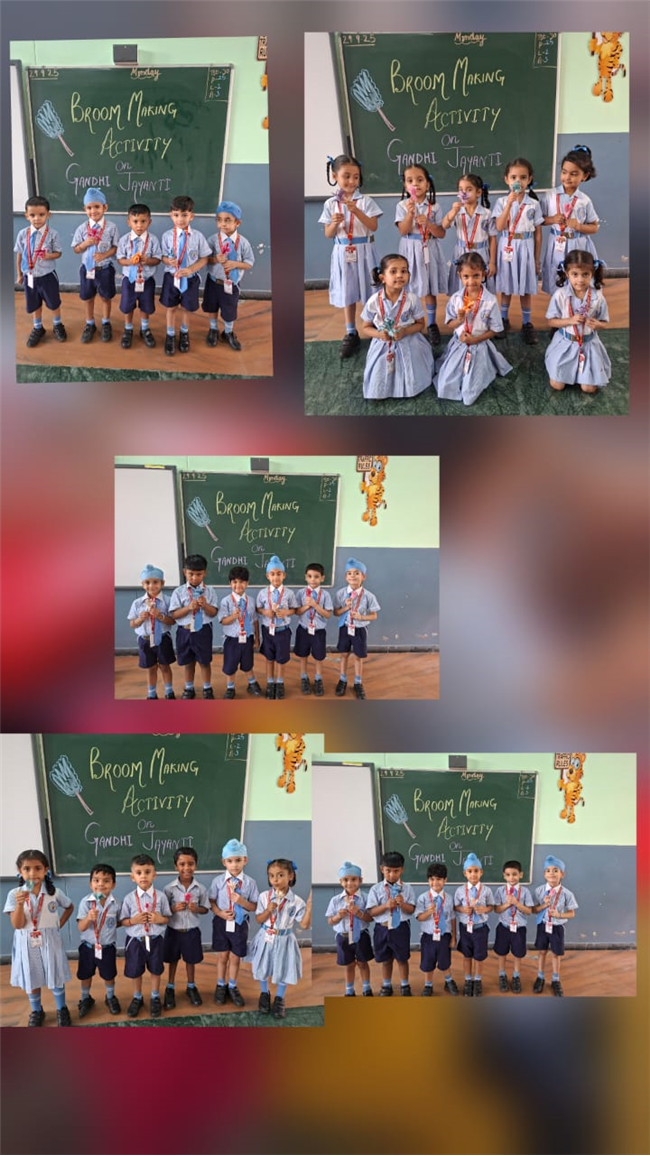 Activities related to Gandhi Jayanti and Dussehra.