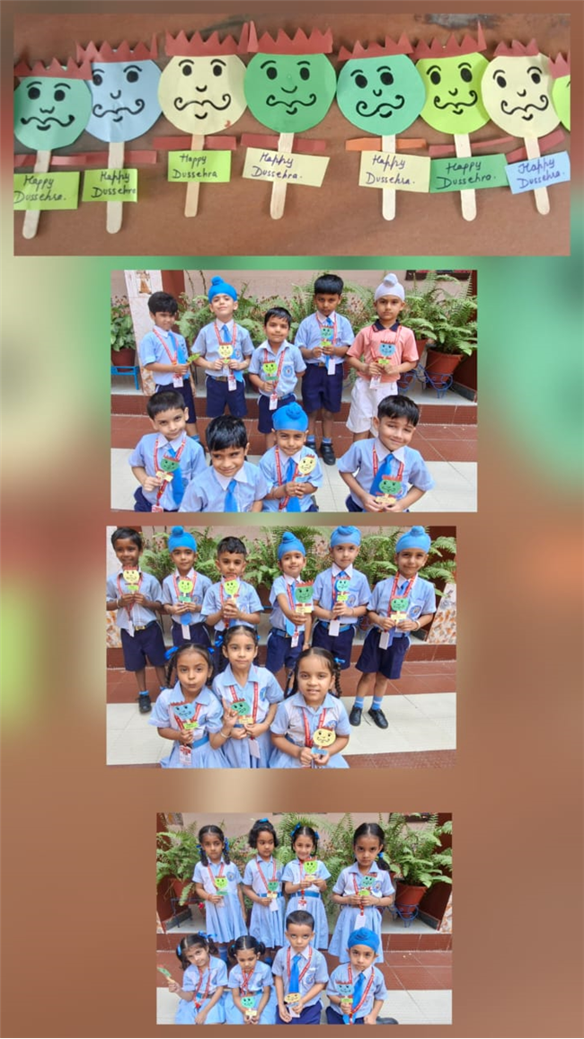 Activities related to Gandhi Jayanti and Dussehra.