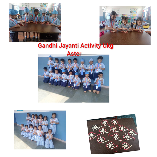 Activities related to Gandhi Jayanti and Dussehra.