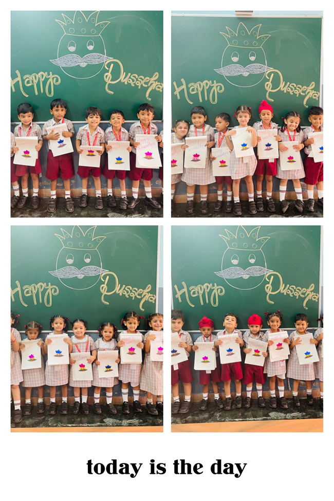 Activities related to Gandhi Jayanti and Dussehra.
