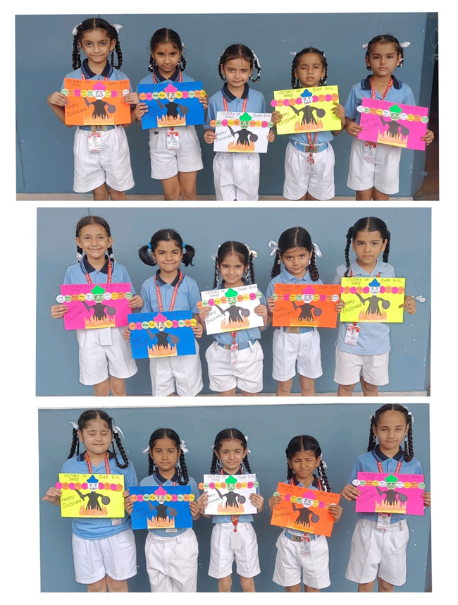 Activities related to Gandhi Jayanti and Dussehra.