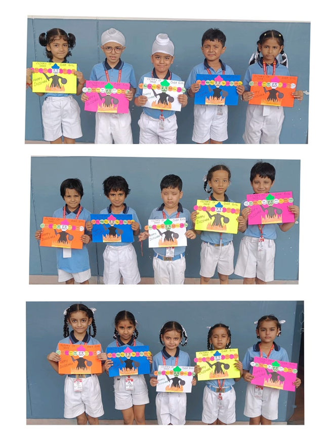 Activities related to Gandhi Jayanti and Dussehra.