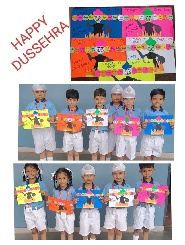 Activities related to Gandhi Jayanti and Dussehra.