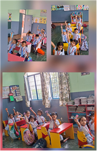 Activities related to Gandhi Jayanti and Dussehra.