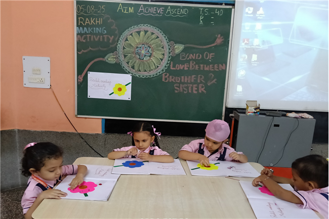 RAKHI MAKING ACTIVITY (KINDERGARTEN)