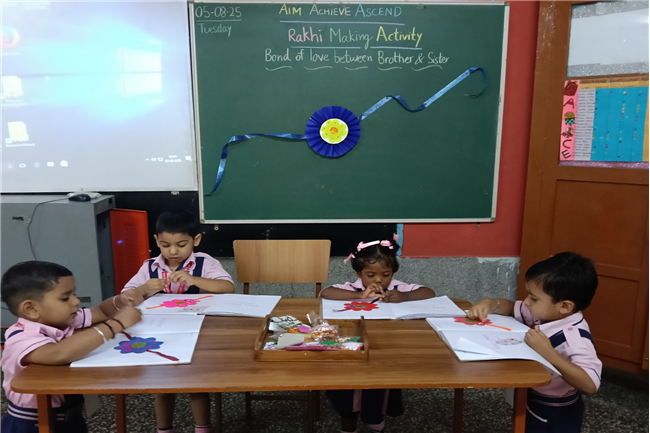 RAKHI MAKING ACTIVITY (KINDERGARTEN)