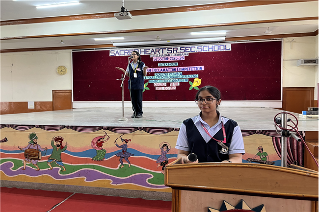 ENGLISH DECLAMATION COMPETITION CLASSES VI-VIII