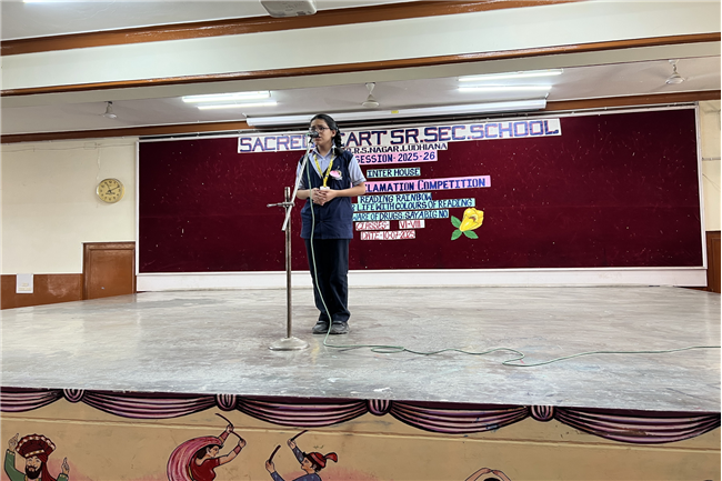 ENGLISH DECLAMATION COMPETITION CLASSES VI-VIII
