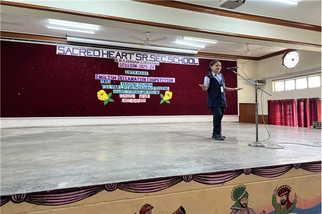 ENGLISH DECLAMATION COMPETITION CLASSES VI-VIII