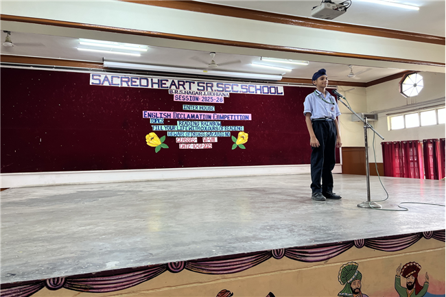 ENGLISH DECLAMATION COMPETITION CLASSES VI-VIII