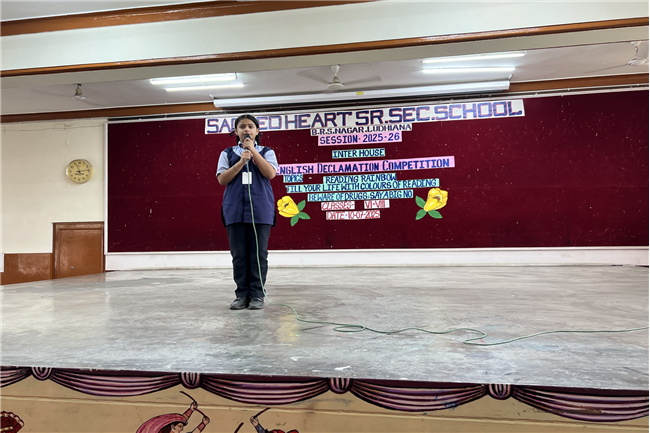 ENGLISH DECLAMATION COMPETITION CLASSES VI-VIII