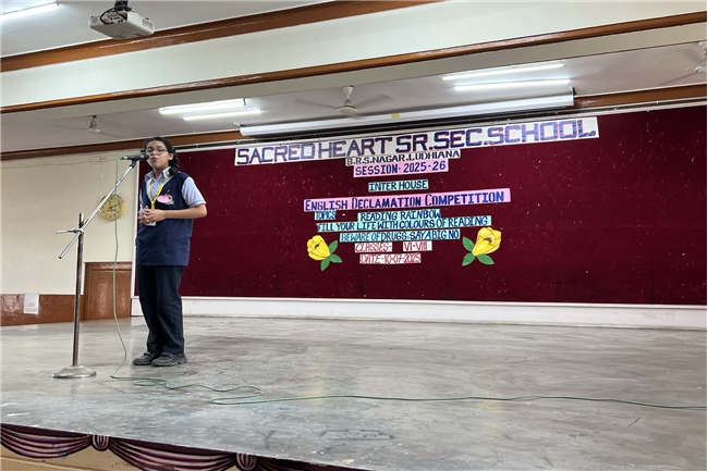 ENGLISH DECLAMATION COMPETITION CLASSES VI-VIII