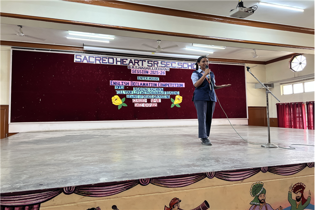 ENGLISH DECLAMATION COMPETITION CLASSES VI-VIII
