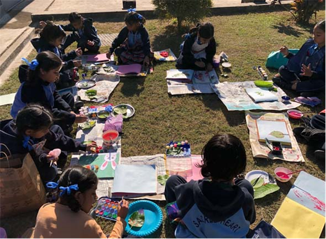 Leaf Printing Activity