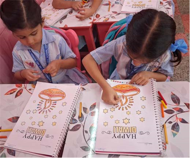 Diwali Celebrations Illuminate the Pre-Primary Wing with Joy and Colour!