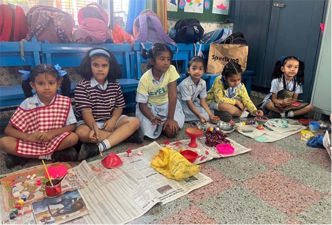 Diwali Celebrations Illuminate the Pre-Primary Wing with Joy and Colour!