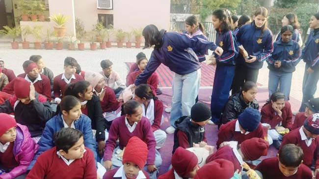 Christmas Donation at Vatika School, Sector-19, Chandigarh