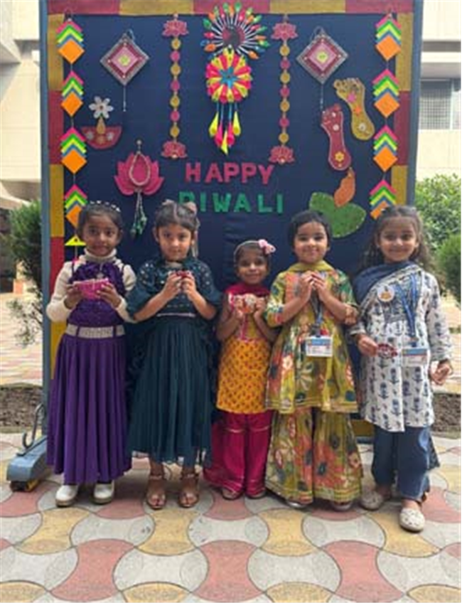 Diwali Celebrations Illuminate the Pre-Primary Wing with Joy and Colour!