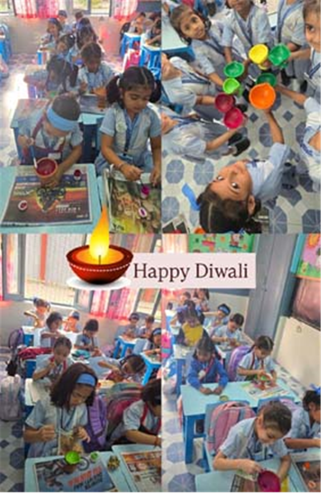 Diwali Celebrations Illuminate the Pre-Primary Wing with Joy and Colour!